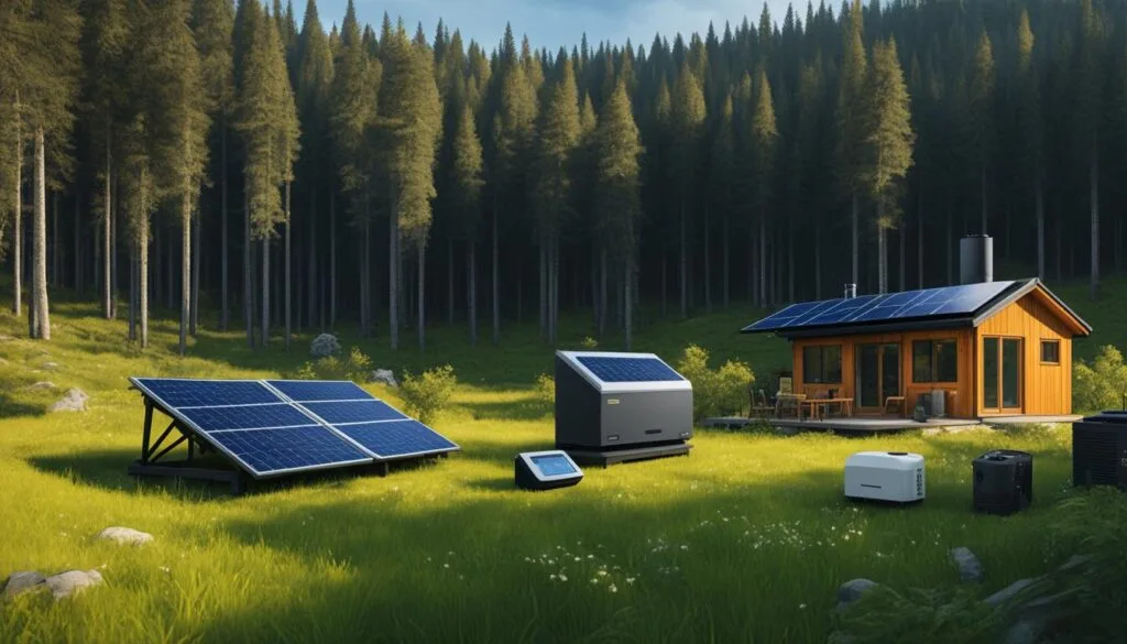 Off-Grid Solar System With Batteries Off-grid solar system with batteries