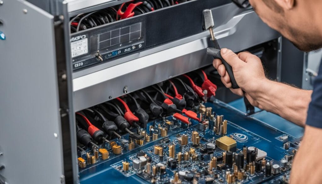 Solar inverter maintenance