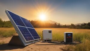 Charging solar power inverters with electricity in kenya