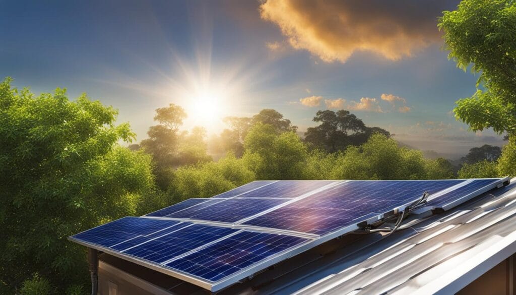 Charging inverter battery with solar panel