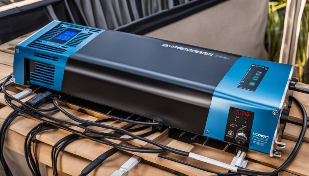 Charging inverter battery with solar panel and mains charger - iconica 3000w 24v hybrid inverter image