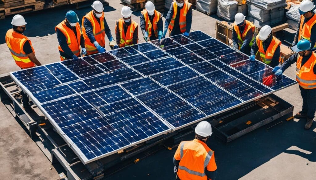 Recycling solar panels