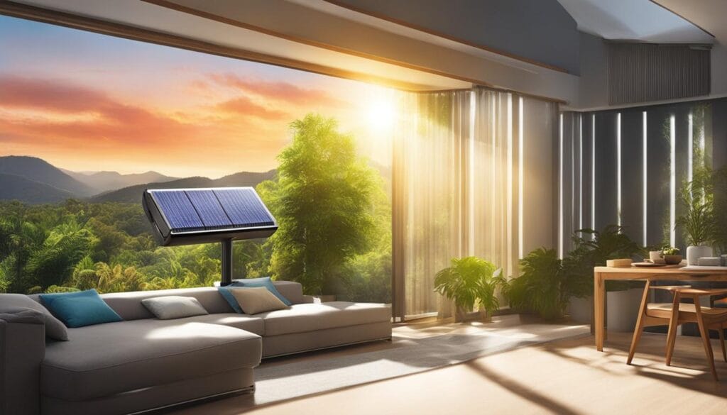 Solar-Powered Air Conditioner Solar-powered air conditioner