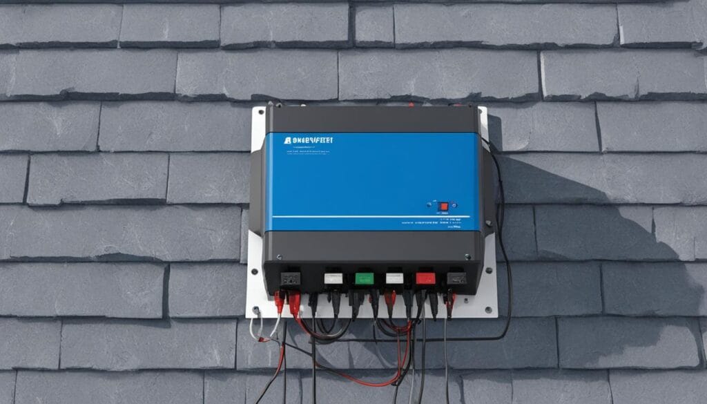 Surge protector for solar panel inverter