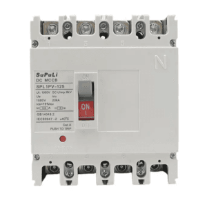 100A 4-Pole DC MCCB | Quad-Pole Solar PV Circuit Breaker | High-Capacity Multi-String Industrial Protection Switch