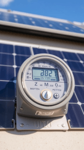 How to read a solar power meter