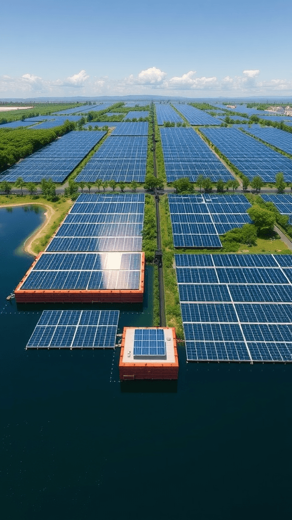Floating solar vs landbased arrays efficiency comparison 1749195631