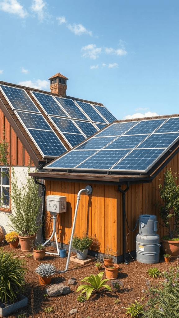 Rainwater collection integration with solar arrays 1750991320
