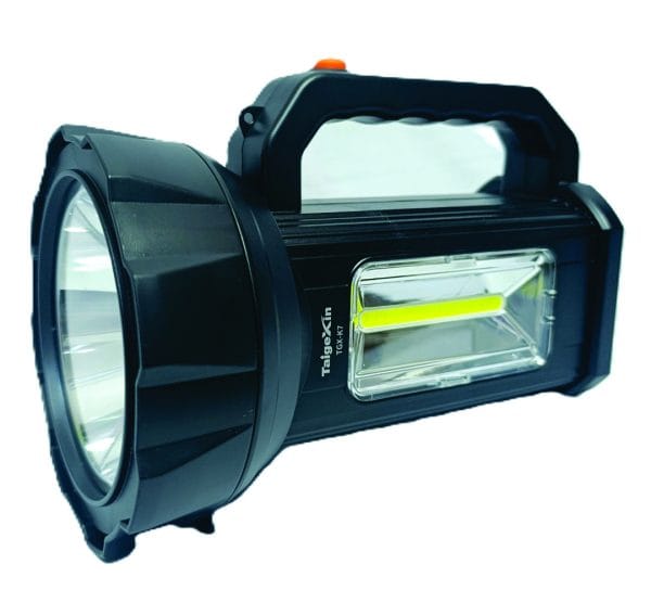 Taigexin tgx-k7 multifunctional solar searchlight - rechargeable led spotlight with solar panel, pop-up function & ac power cord - image 12