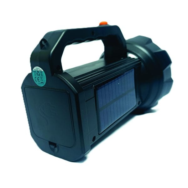 Taigexin tgx-k7 multifunctional solar searchlight - rechargeable led spotlight with solar panel, pop-up function & ac power cord - image 9