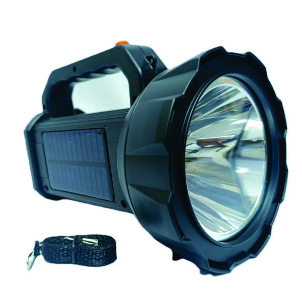 Taigexin tgx-k7 multifunctional solar searchlight - rechargeable led spotlight with solar panel, pop-up function & ac power cord - image 10