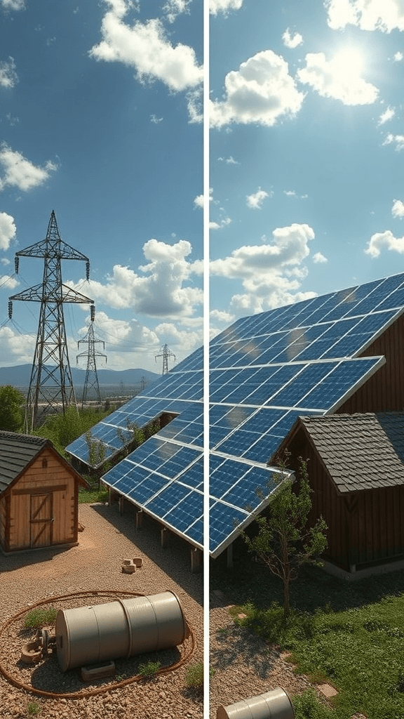 Carbon footprint comparison solar vs traditional power 1751812125