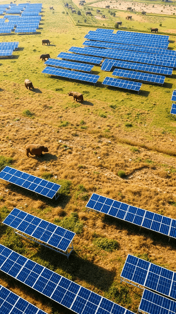 Dualuse solar land management grazing under arrays 1752503331