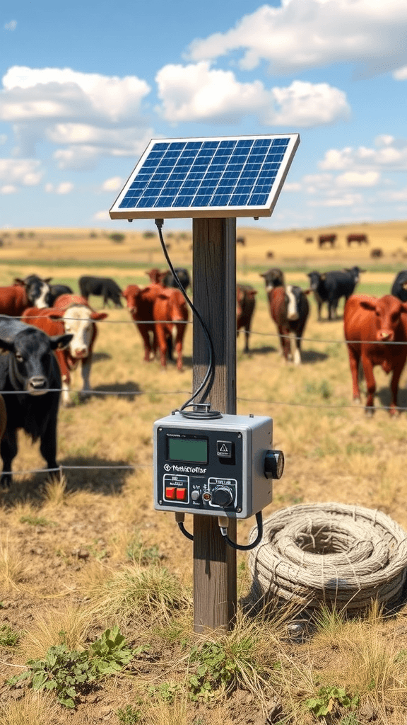 Electric fence solar controllers for ranch management 1751466516