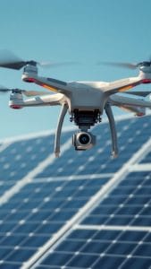 Drone-based inspections for solar array maintenance