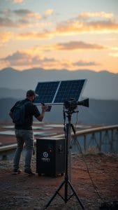 Portable solar for film production and event coverage
