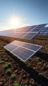 Soil management under ground-mount solar arrays