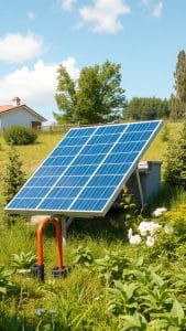 Solar power for rainwater harvesting systems
